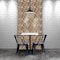 Ekena Millwork Freeport Boat Wood Mosaic Wall Tile, Natural Finish, 11 7/8"W x 11 7/8"H x 3/4"P WPW12X12FRMENA - alternate 2